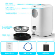 YES4PETS 4.5L Visible Automatic Digital Pet Dog Cat Feeder Food Bowl Dispenser V278-PF-122-FEEDER