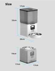 YES4PETS 5.6L Visible Automatic Digital Pet Dog Cat Feeder Food Bowl Dispenser V278-PF-129-FEEDER-6009-0799