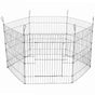 YES4PETS 24' 6 Panel Pet Playpen Fold Exercise Cage Fence Enclosure V278-PL24-6T
