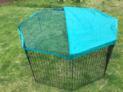 YES4PETS 6 Panel Dog Cat Exercise Playpen Puppy Enclosure Rabbit Fence With Cover V278-PL24-6WCOVER