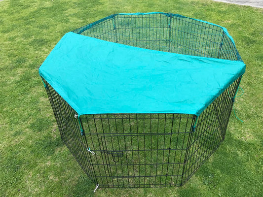 YES4PETS 6 Panel Dog Cat Exercise Playpen Puppy Enclosure Rabbit Fence With Cover V278-PL24-6WCOVER