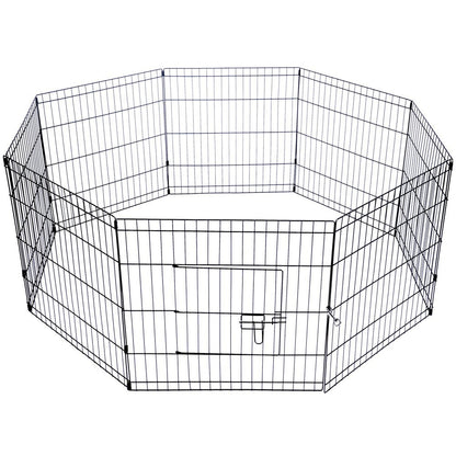 YES4PETS 24' Dog Rabbit Playpen Exercise Puppy Enclosure Fence With Cover V278-PL24WCOVER