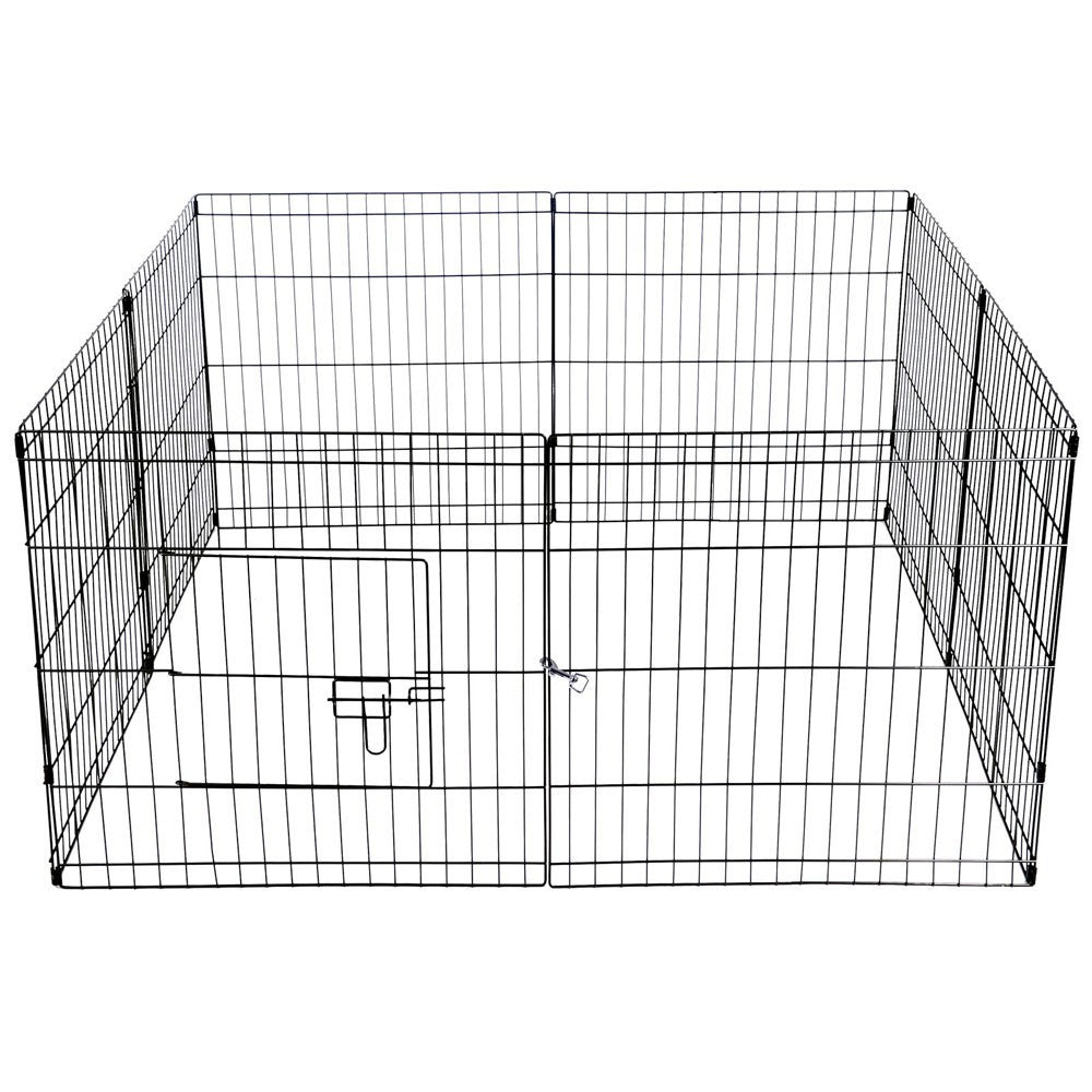 YES4PETS 24' Dog Rabbit Playpen Exercise Puppy Enclosure Fence With Cover V278-PL24WCOVER