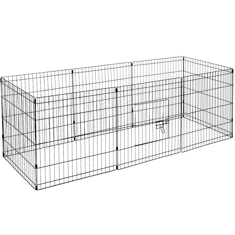 YES4PETS 24' Dog Rabbit Playpen Exercise Puppy Enclosure Fence With Cover V278-PL24WCOVER
