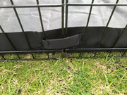 YES4PETS 30' Dog Rabbit Playpen Exercise Puppy Enclosure Fence With Canvas Floor V278-PL30-8-W-CANVAS-FLOOR
