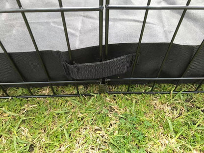YES4PETS 30' Dog Rabbit Playpen Exercise Puppy Enclosure Fence With Canvas Floor V278-PL30-8-W-CANVAS-FLOOR
