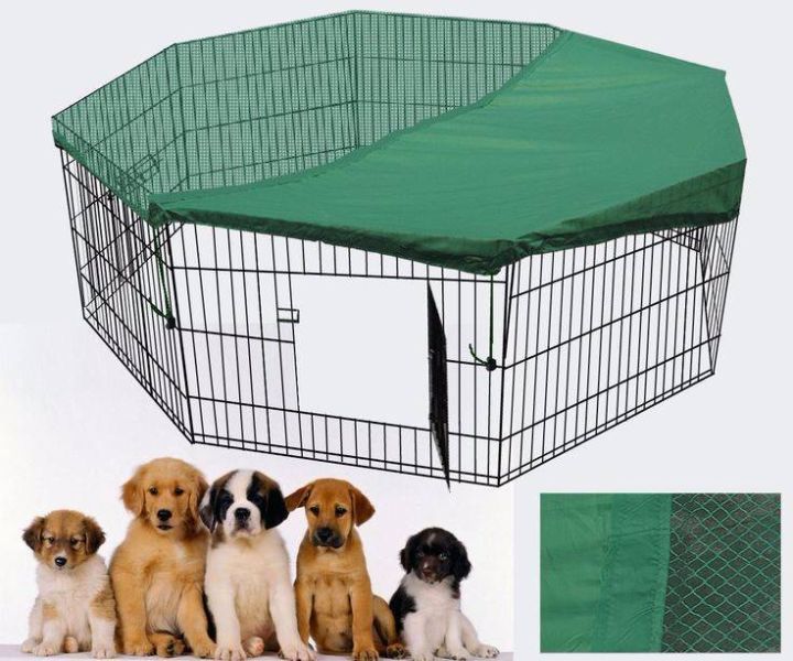 YES4PETS 36' Dog Rabbit Playpen Exercise Puppy Cat Enclosure Fence With Cover V278-PL36WCOVER