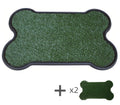 YES4PETS Dog Puppy Toilet Grass Potty Training Mat Loo Pad Bone Shape Indoor with 3 grass V278-POTTY-HH212-BONE-3XGRASS