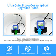 YES4PETS Automatic Electric Pet Water Fountain Dog Cat Water Feeder Bowl Dispenser V278-PW-105