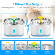YES4PETS 2.5L Automatic Electric Pet Water Fountain Dog Cat Water Feeder Bowl Dispenser V278-PW-106