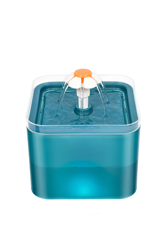 YES4PETS Automatic Electric Pet Water Fountain Dog Cat Water Feeder Bowl Dispenser W LED Green V278-PW-109-GREEN