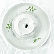 YES4PETS Porcelain Electric Pet Water Fountain Dog Cat Ceramic Water Feeder Bowl Dispenser V278-PWC-101