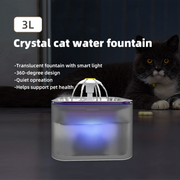 YES4PETS 3L Automatic Electric Pet Water Fountain Dog Cat Stainless Steel Feeder Bowl Dispenser Grey V278-PWS-106-GREY