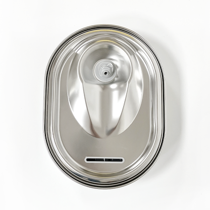 YES4PETS 2L Automatic Electric Pet Water Fountain Dog Cat Stainless Steel Feeder Bowl Dispenser V278-PWS-111-0015
