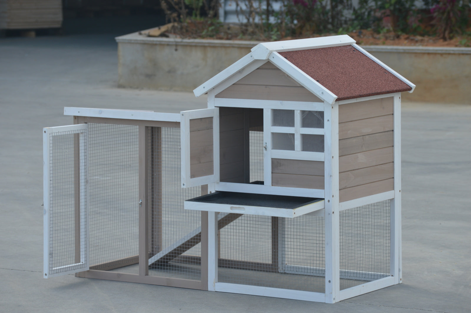 YES4PETS Rabbit Hutch Small Ferret Guinea Pig Cage Hen Chook Cat Kitten House V278-RH318