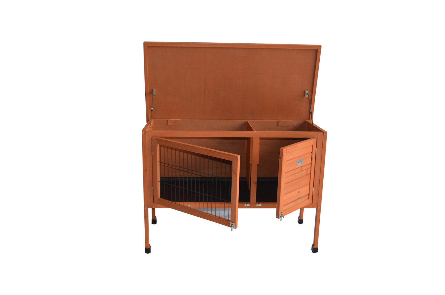 YES4PETS Large Single Wooden Pet Rabbit Hutch Guinea Pig Ferret Cage V278-RH403