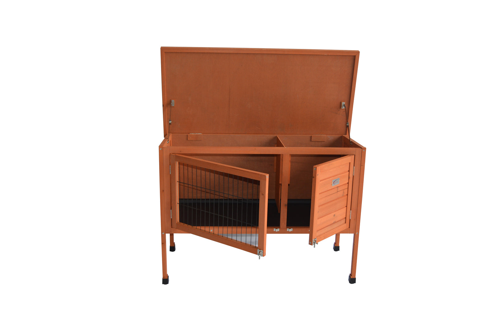 YES4PETS Large Single Wooden Pet Rabbit Hutch Guinea Pig Ferret Cage V278-RH403
