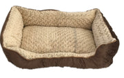 Large Washable Soft Pet Dog Cat Bed Cushion Mattress-Brown V278-ROP3-L-BROWN