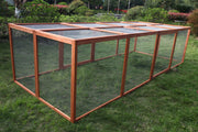 YES4PETS XXL Chicken Coop Run Guinea Pig Cat Cage Villa Extension Rabbit Hutch House Pen V278-RUN-011-DOUBLE