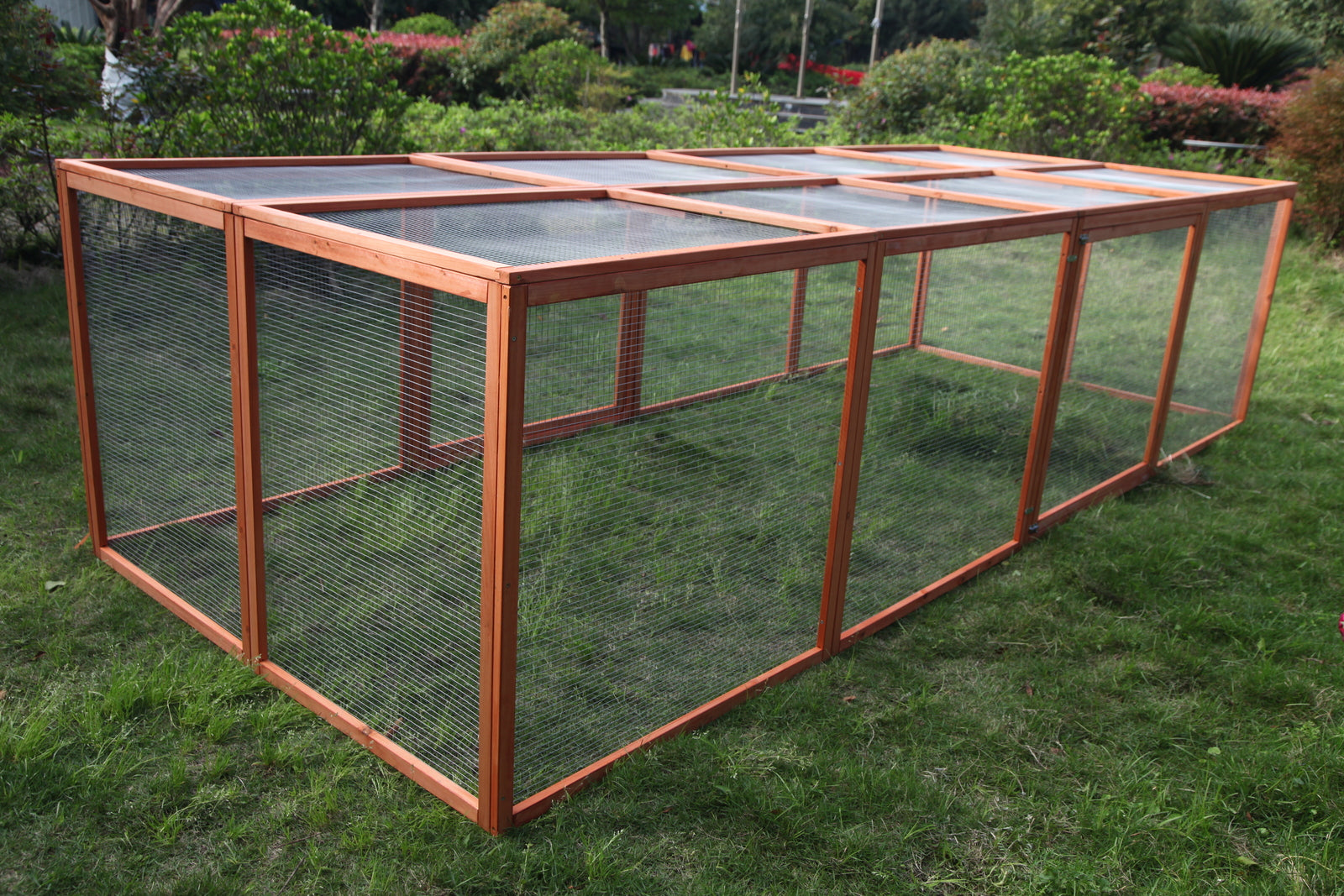 YES4PETS XXL Chicken Coop Run Guinea Pig Cat Cage Villa Extension Rabbit Hutch House Pen V278-RUN-011-DOUBLE
