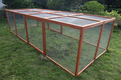 YES4PETS XXL Chicken Coop Run Guinea Pig Cat Cage Villa Extension Rabbit Hutch House Pen V278-RUN-011-DOUBLE