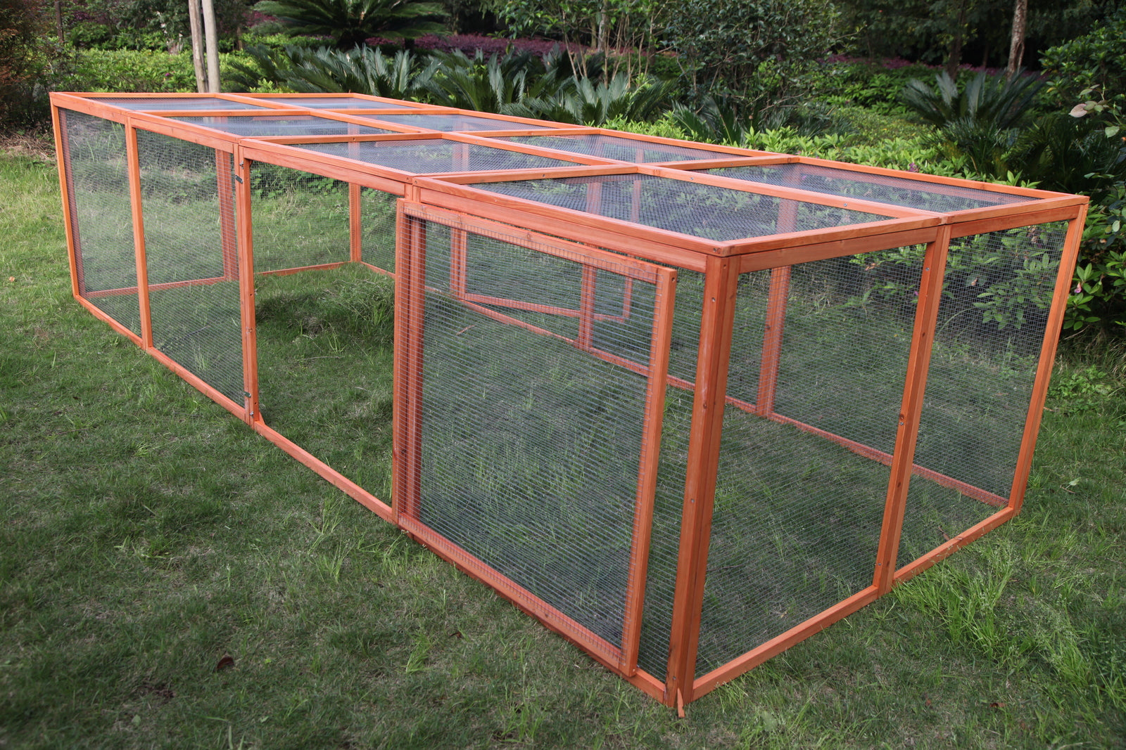YES4PETS XXL Chicken Coop Run Guinea Pig Cat Cage Villa Extension Rabbit Hutch House Pen V278-RUN-011-DOUBLE