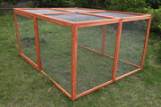 YES4PETS XXL Chicken Coop Run Guinea Pig Cat Cage Villa Extension Rabbit Hutch House Pen V278-RUN-011-DOUBLE