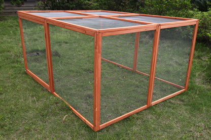 YES4PETS XXL Chicken Coop Run Guinea Pig Cat Cage Villa Extension Rabbit Hutch House Pen V278-RUN-011-DOUBLE