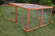 YES4PETS XXL Chicken Coop Run Guinea Pig Cat Cage Villa Extension Rabbit Hutch House Pen V278-RUN-011-DOUBLE