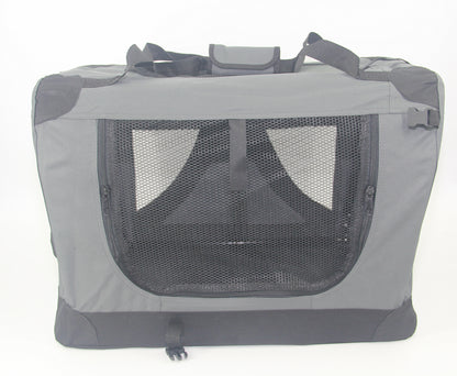 YES4PETS Medium Portable Foldable Dog Cat Puppy Rabbit Soft Crate Carrier-Grey V278-SC-M_GREY