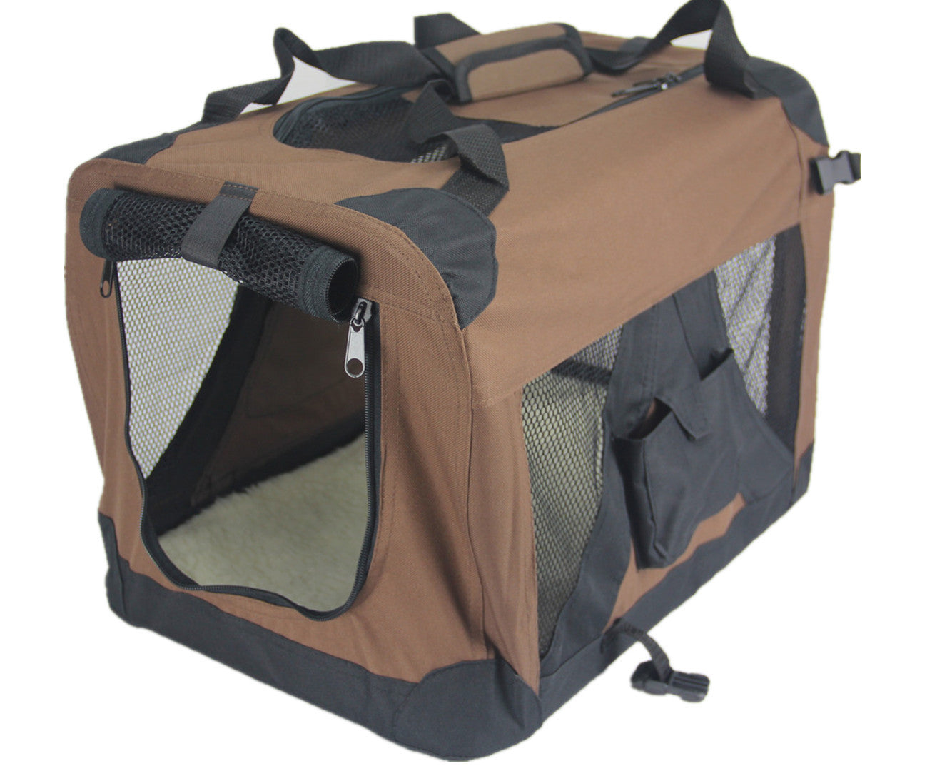 YES4PETS XXL Portable Foldable Pet Dog Cat Puppy Soft Crate-Brown V278-SC-XXL_BROWN