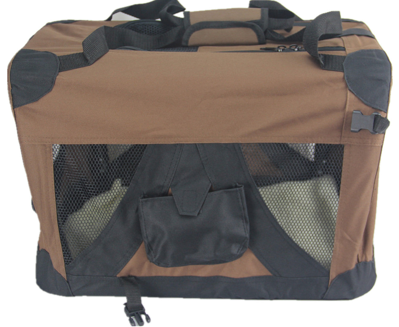 YES4PETS XXL Portable Foldable Pet Dog Cat Puppy Soft Crate-Brown V278-SC-XXL_BROWN