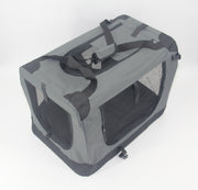 YES4PETS XXXL Portable Foldable Pet Dog Cat Puppy Soft Crate-Grey