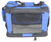 YES4PETS Small Foldable Pet Soft Dog Cat Puppy Rabbit Crate Bag With Curtain-Blue V278-SC4934-S_BLUE