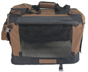 YES4PETS Large Fordable Pet Dog Puppy Soft Crate With Curtain-Brown V278-SC7052-L_BROWN