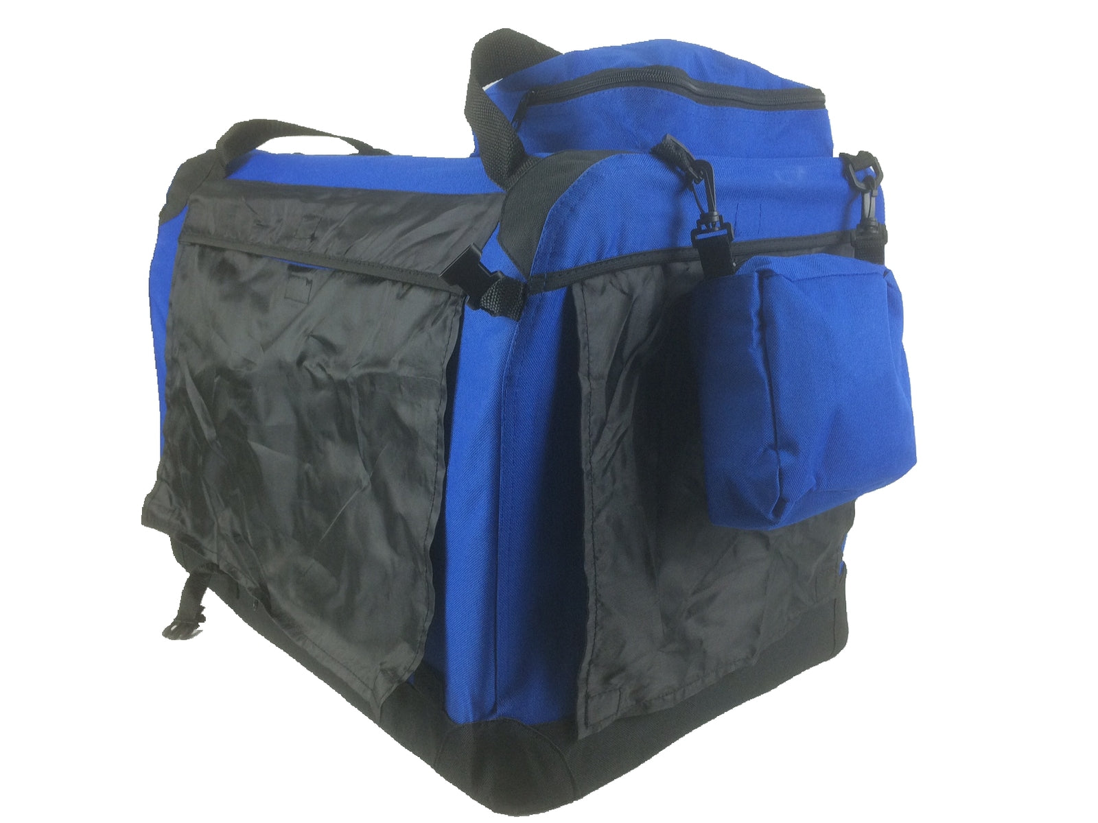 YES4PETS XL Foldable Pet Dog Puppy Cat Soft Crate With Curtain-Blue V278-SC8158-XL_BLUE