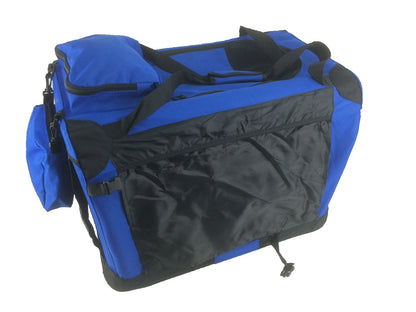 YES4PETS XL Foldable Pet Dog Puppy Cat Soft Crate With Curtain-Blue V278-SC8158-XL_BLUE