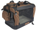 YES4PETS XXL Foldable Soft Dog Cat Puppy Carrier Crate With Curtain-Brown V278-SC9163-XXL_BROWN