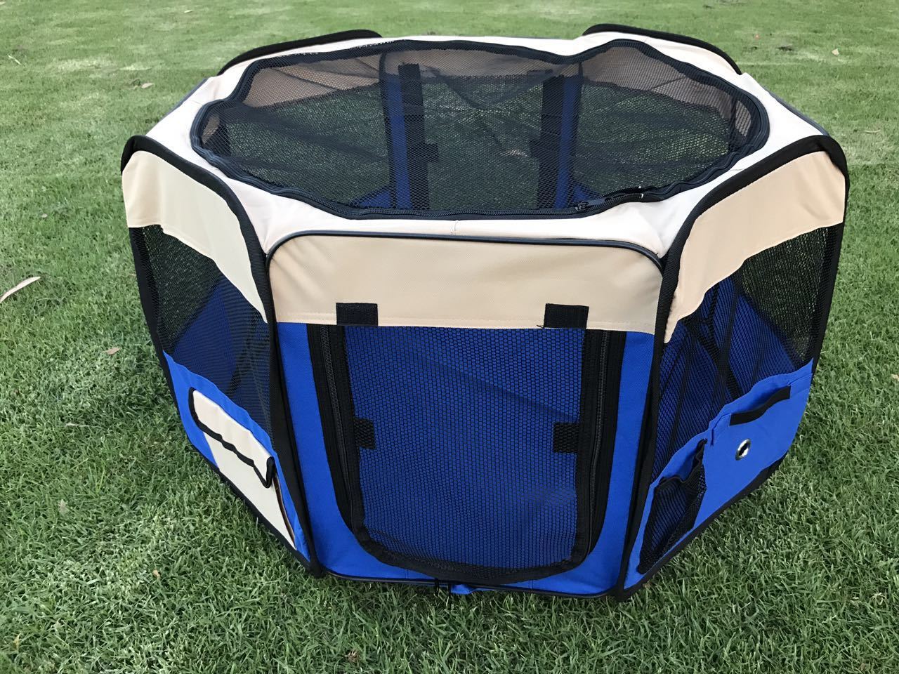 YES4PETS Small Blue Dog Cat Puppy Rabbit Guinea Pig Cage Cat Soft Playpen V278-SP3545_BLUE
