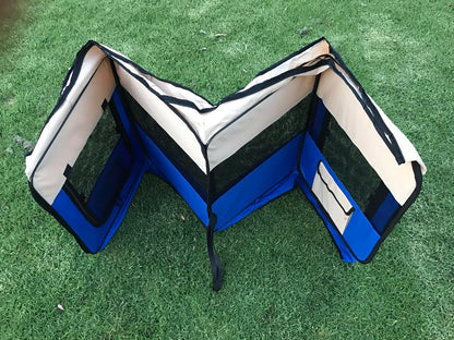 YES4PETS Small Blue Dog Cat Puppy Rabbit Guinea Pig Cage Cat Soft Playpen V278-SP3545_BLUE