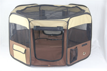 YES4PETS Small Brown Dog Cat Puppy Rabbit Guinea Pig Cat Soft Playpen V278-SP3545_BROWN