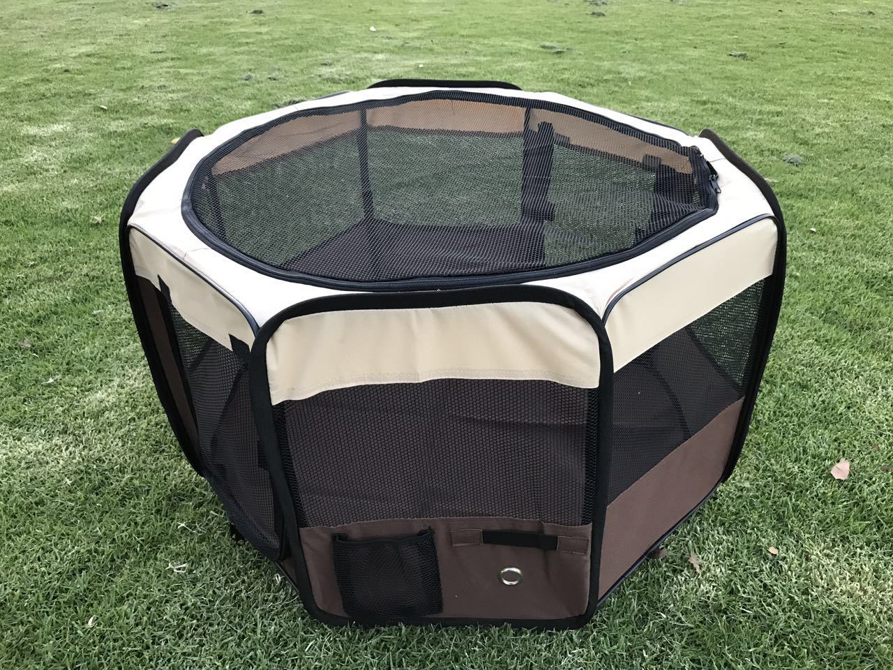 YES4PETS Medium Brown Pet Dog Cat Puppy Rabbit Tent Soft Playpen V278-SP4858_BROWN