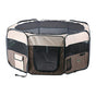 98 cm High Foldable XL Brown Dog Puppy Cat Cage Soft Playpen Rabbit Enclosure V278-SP5898_BROWN