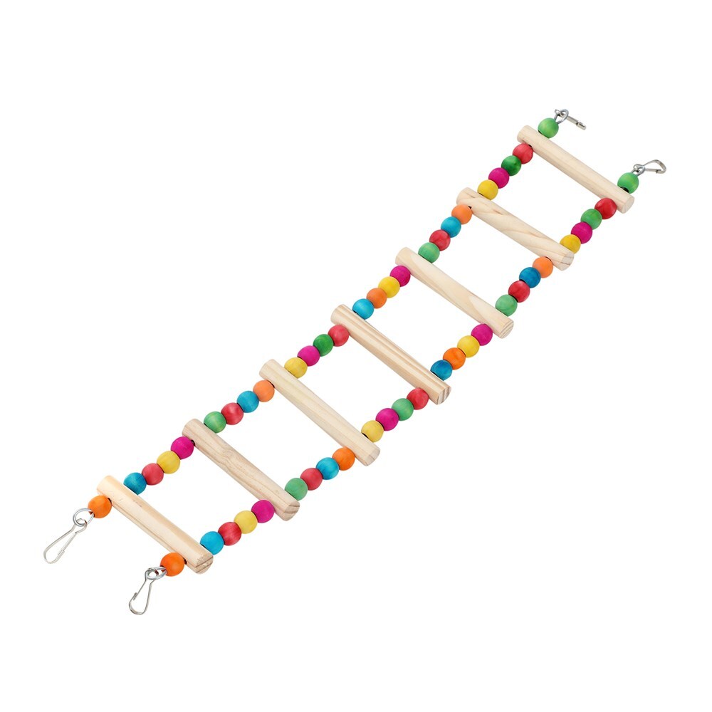 YES4PETS 4 X Assorted Wood Large Hanging Swing Bird Parrot Parakeet Cockatiel Budgie Toys V278-T-11253-11260-11277-11284