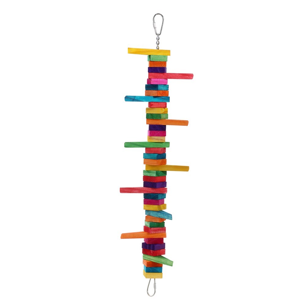 YES4PETS 4 X Assorted Wood Large Hanging Swing Bird Parrot Parakeet Cockatiel Budgie Toys V278-T-11253-11260-11277-11284