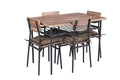 YES4HOMES 5 Piece Kitchen Dining Room Table and Chairs Furniture With Cushion Mat V278-TABLE-CHAIR-1107075