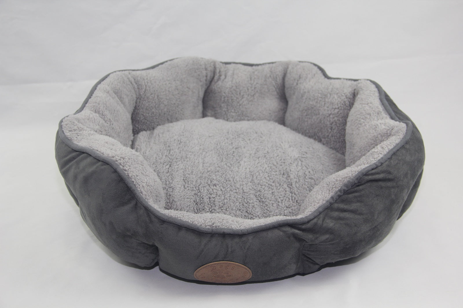 YES4PETS Washable Blue / Grey Fleece Soft Pet Dog Cat Bed-Medium V278-TFRO3-M-BLUE