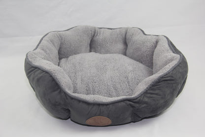 YES4PETS Washable Blue / Grey Fleece Soft Pet Dog Cat Bed-Medium V278-TFRO3-M-BLUE
