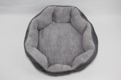 YES4PETS Washable Blue / Grey Fleece Soft Pet Dog Cat Bed-Medium V278-TFRO3-M-BLUE