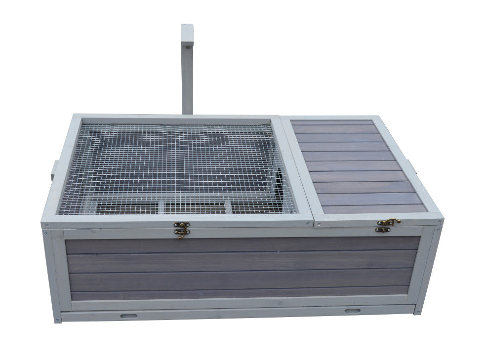 YES4PETS Tortoise House Turtle Habitat Enclosure Wooden Small Animal Hutch Indoor Outdoor V278-TH421
